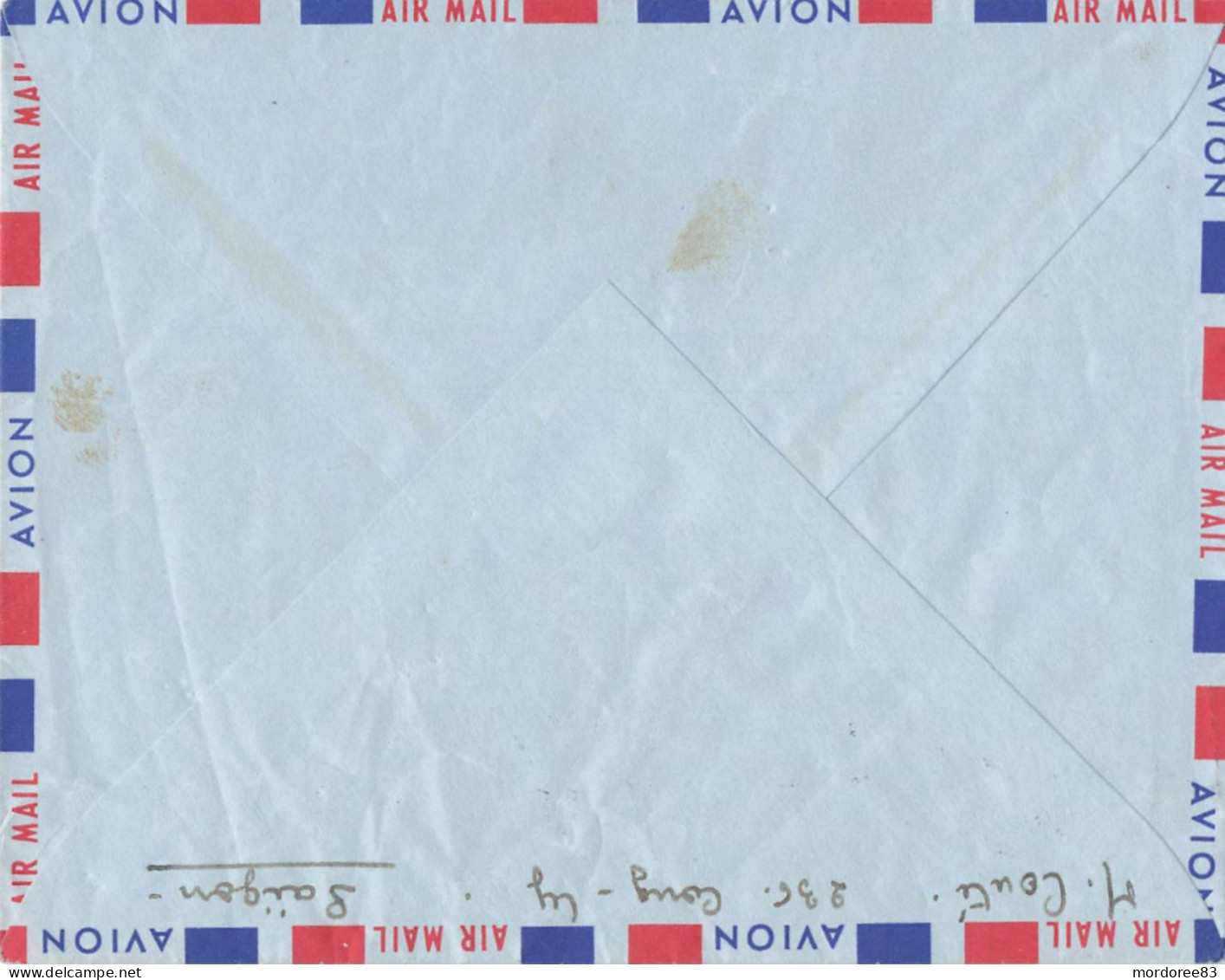 LETTRE AVION SAIGON 1963 POUR FRANCE NIORT - Vietnam