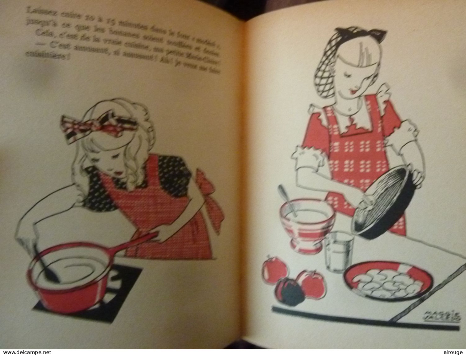 Le Livre De Cuisine Des Petites Filles, Josy Ambroise-Thomas, 1950, Préface D'Edouard De Pomiane, Illustré Des Dessins - Autres & Non Classés