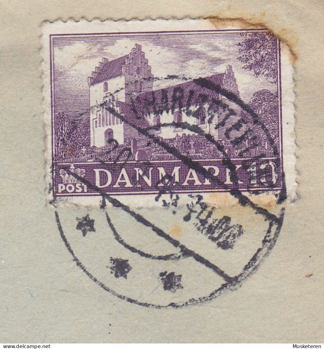 Denmark Centralmejeriet Skotvej 2, ORDRUP Brotype CHARLOTTENLUND 1945 Cover Brief Lettre Church Kirche Eglise Stamp - Briefe U. Dokumente