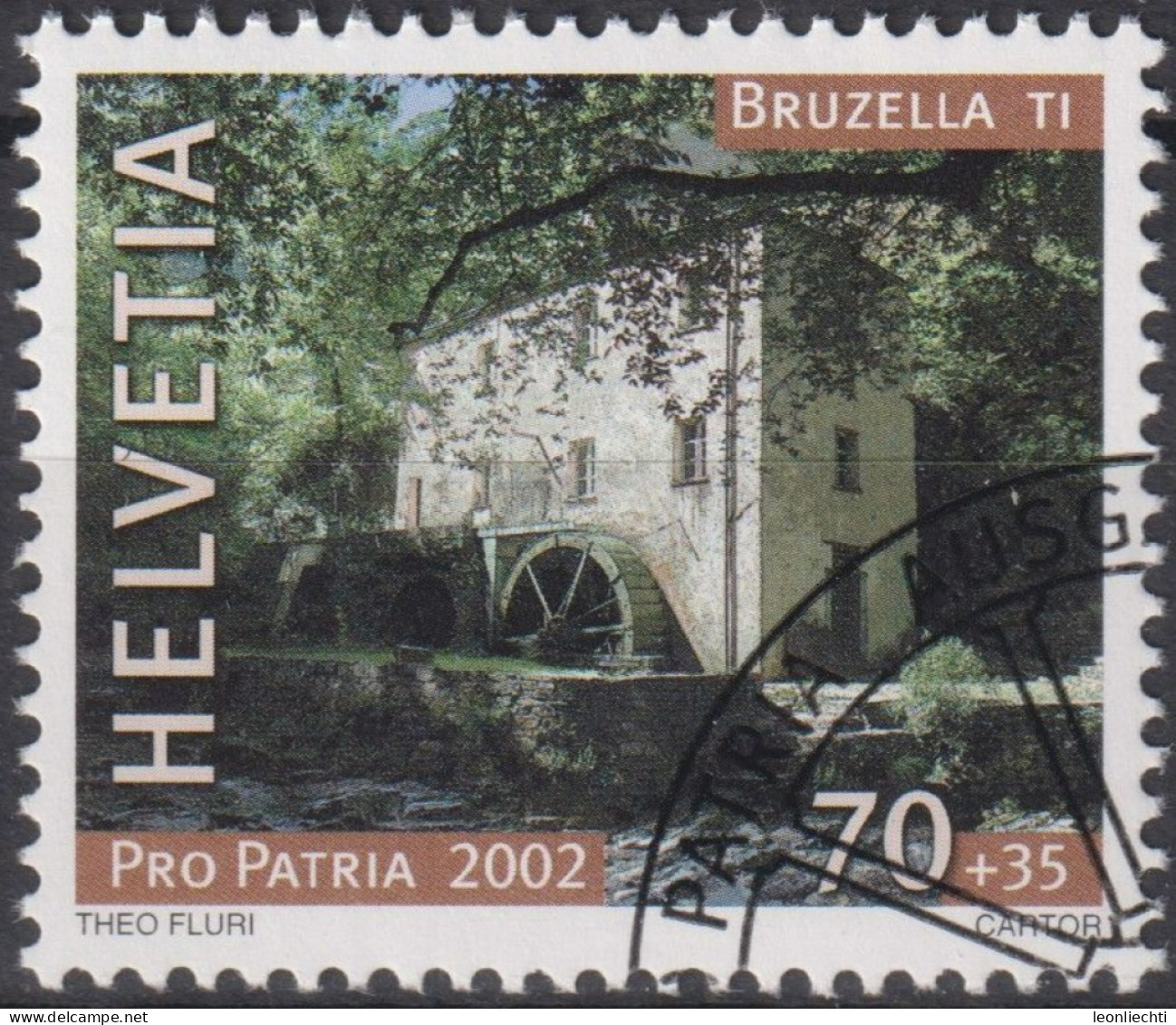 2002 Schweiz Pro Patria, Bruzzelle TI ⵙ Zum:CH B277, Mi:CH 1791, Yt:CH 1715 - Used Stamps