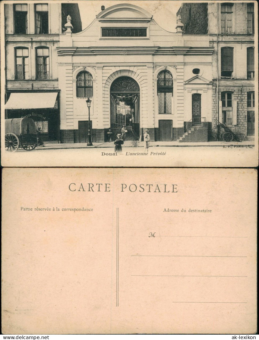 CPA Douai Dowaai L'ancienne Prévôté - Cafe 1912 - Douai