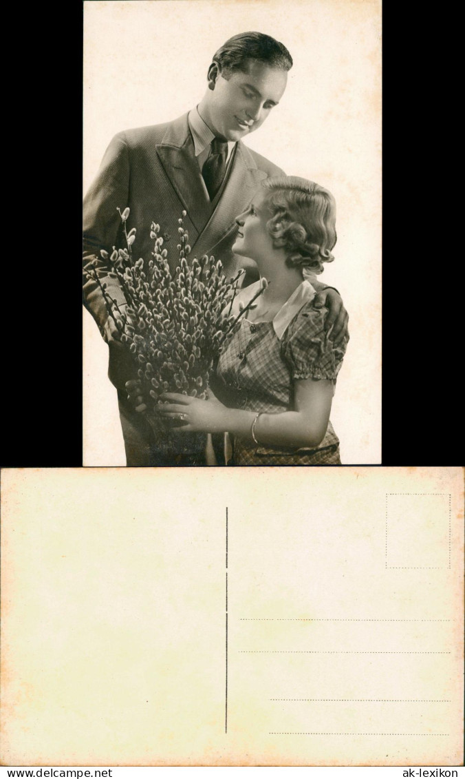 Ansichtskarte  Liebe Liebespaare (Love) Mann Und Frau Beim Flirten 1950 - Couples