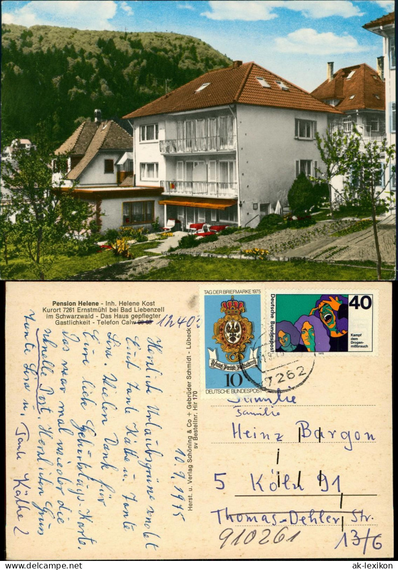 Ernstmühl-Calw Pension Helene  Helene Kost Kurort Ernstmühl Bad Liebenzell 1975 - Calw