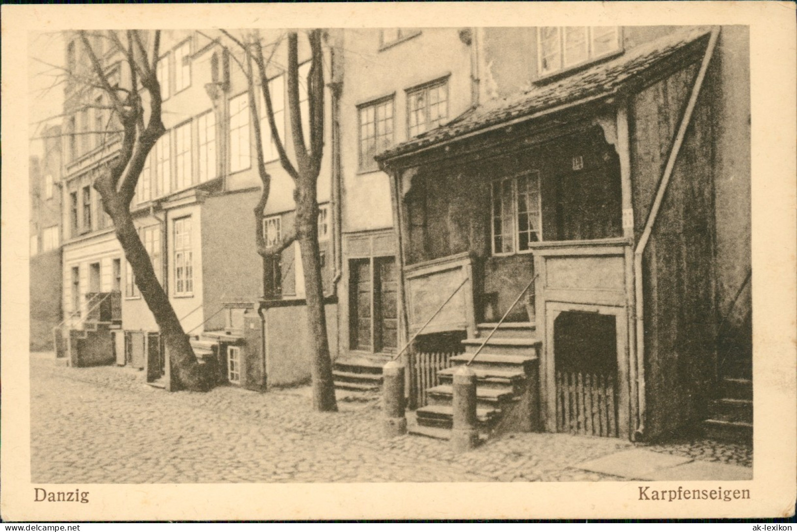 Postcard Danzig Gdańsk/Gduńsk Karpfenseigen 1912 - Danzig