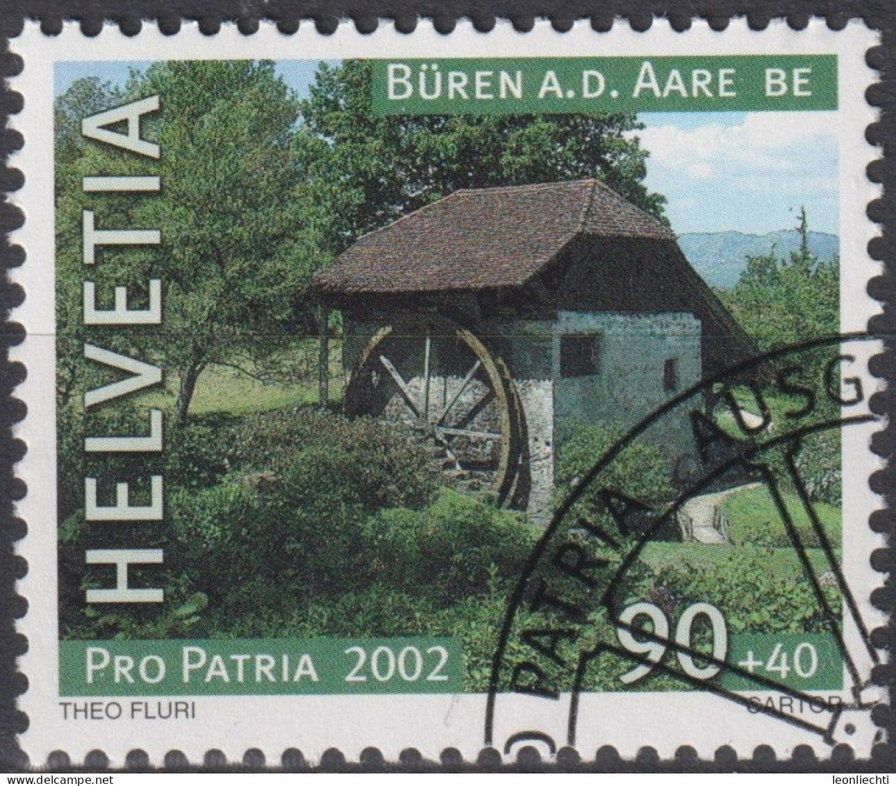 2002 Schweiz Pro Patria, Büren A.d. Aare BE ⵙ Zum:CH B279, Mi:CH 1793, Yt:CH 1717 - Used Stamps