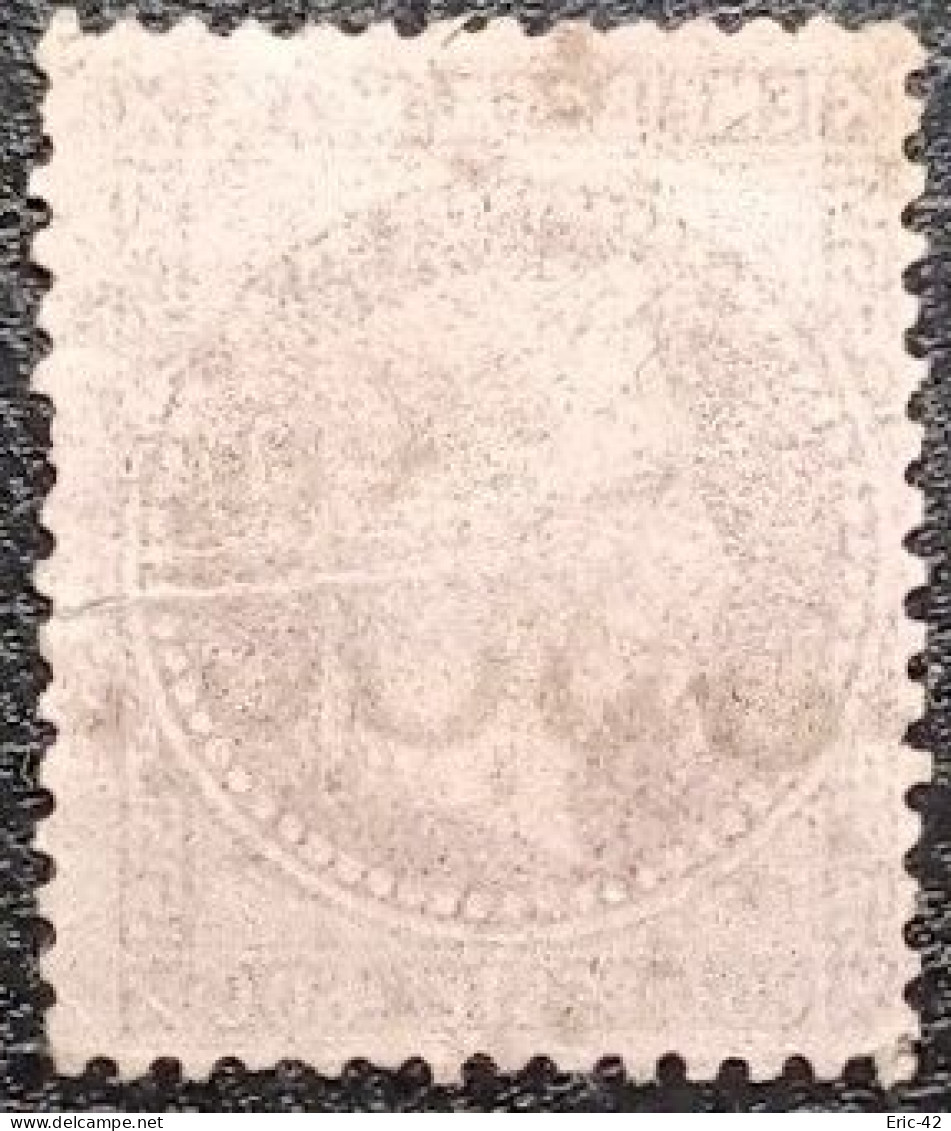 FRANCE Y&T N°32a Napoléon 80c Rose Carminé. Oblitéré Losange G.C. N°3989 Tournan-en-Brie - 1863-1870 Napoléon III Lauré