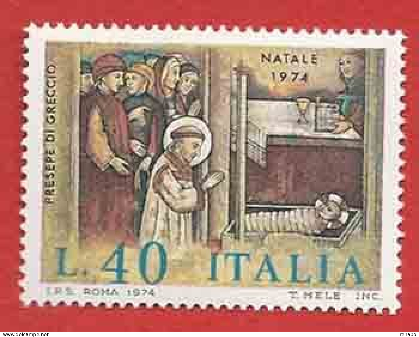Italia, Italy, Italien, Italie 1974; San Francesco Per La Prima Volta Celebra Il Natale Con Un Presepe A Greccio. Nuovo. - Christentum