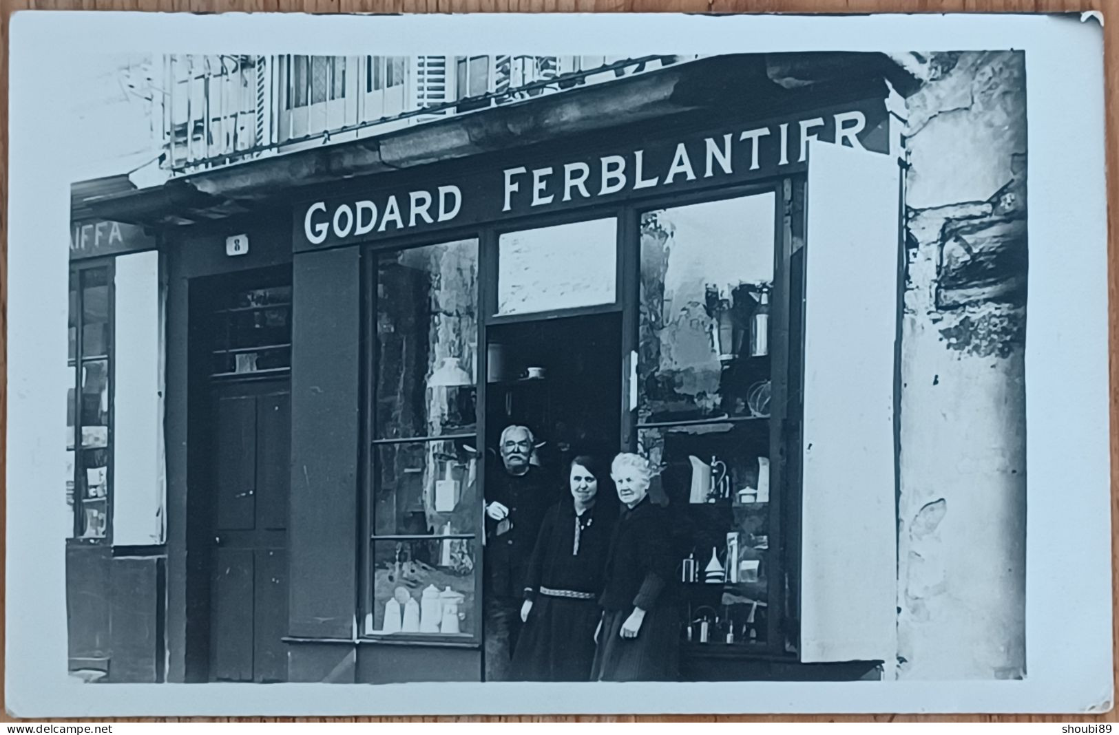 GODARD FERBLANTIER  CARTE PHOTO MAGASIN DEVANTURE - Photos