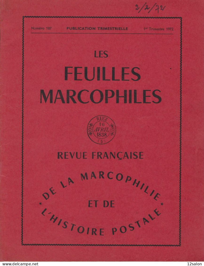 LES FEUILLES MARCOPHILES  Scan Sommaire N° 187 - Français