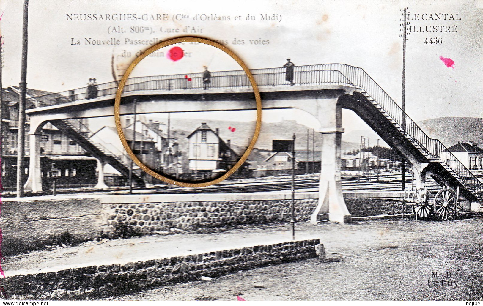 15 Cantal NEUSSARGUES Panorama Sur La Gare LA NOUVELLE PASSERELLE - Sonstige & Ohne Zuordnung