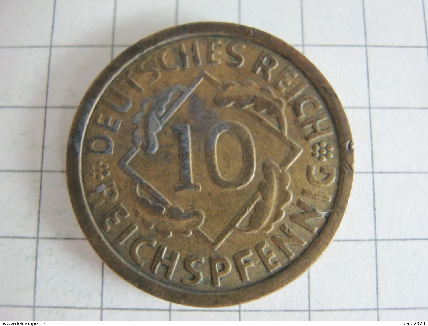 Germany 10 Reichspfennig 1935 G - 10 Renten- & 10 Reichspfennig