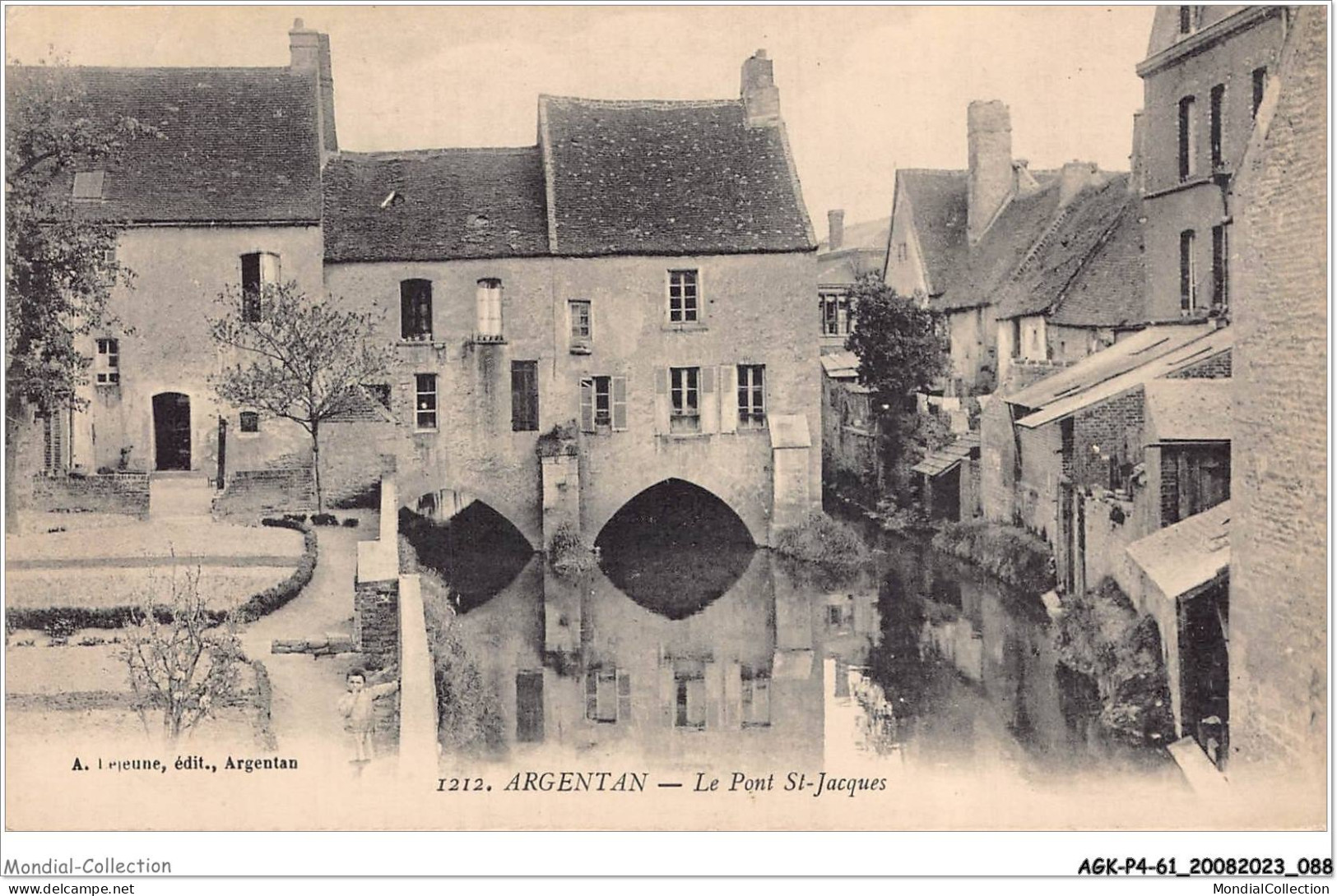 AGKP4-0324-61 - ARGENTAN - Le Pont St-jacques  - Argentan