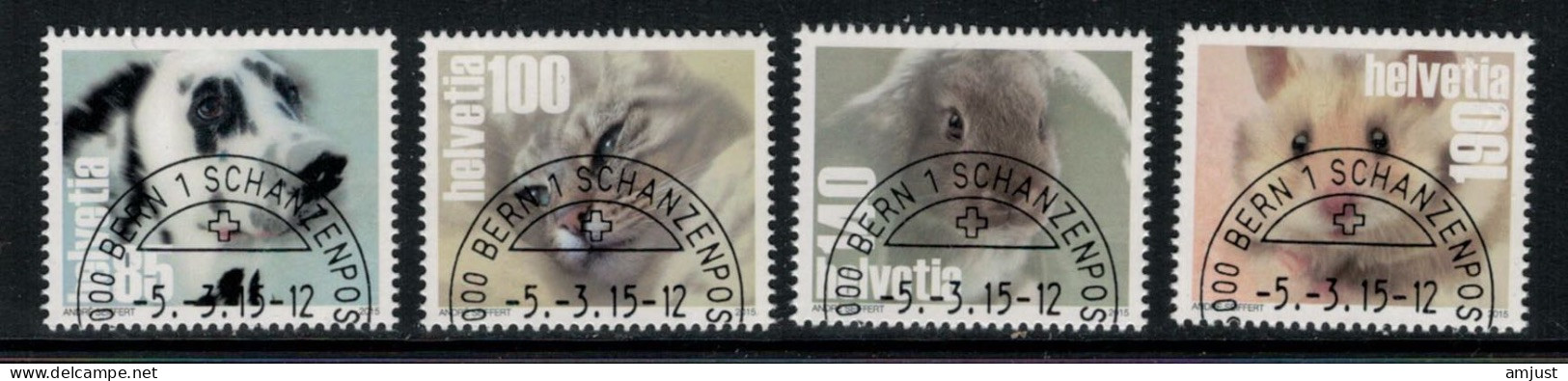 Suisse // Schweiz // Switzerland // 2010-2017 // 2015 // Animaux Domestiques No. 1536-1539 - Gebraucht