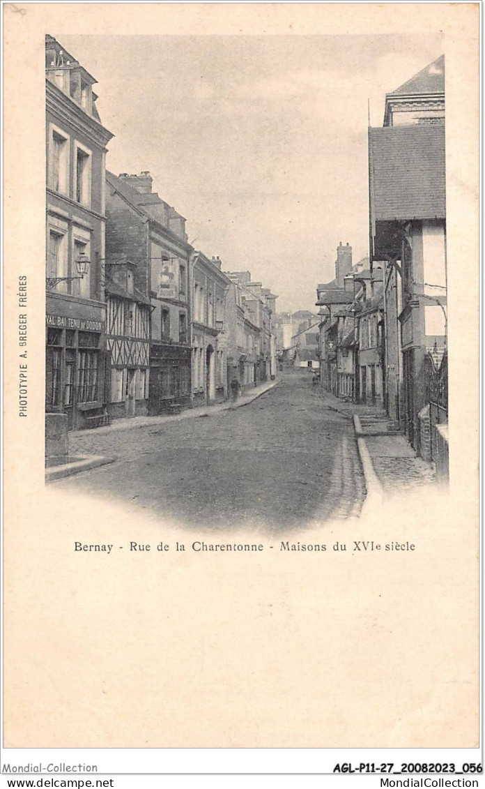 AGLP11-0797-27 - BERNAY - Rue De La Charentonne - Maisons Du XVIe Siecle - Bernay