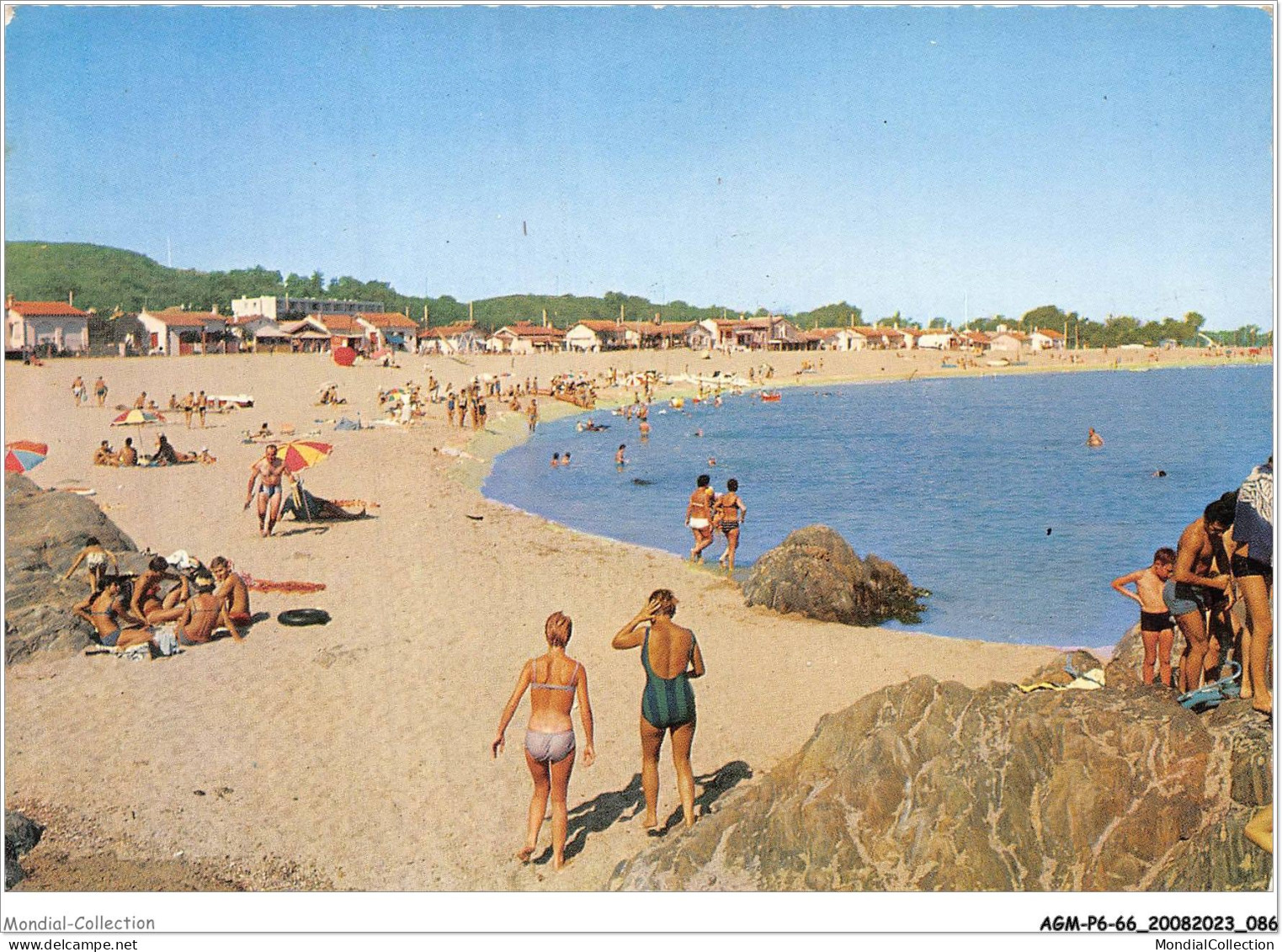 AGMP6-0472-66 - ARGELES-SUR-MER - Le Racou - Vue Générale - La Plage  - Argeles Sur Mer