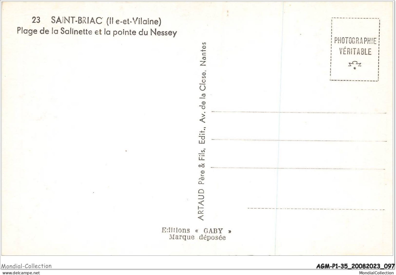AGMP1-0049-35 - SAINT-BRIAC - Plage De La Salinette Et La Pointe Du Nessey  - Saint-Briac