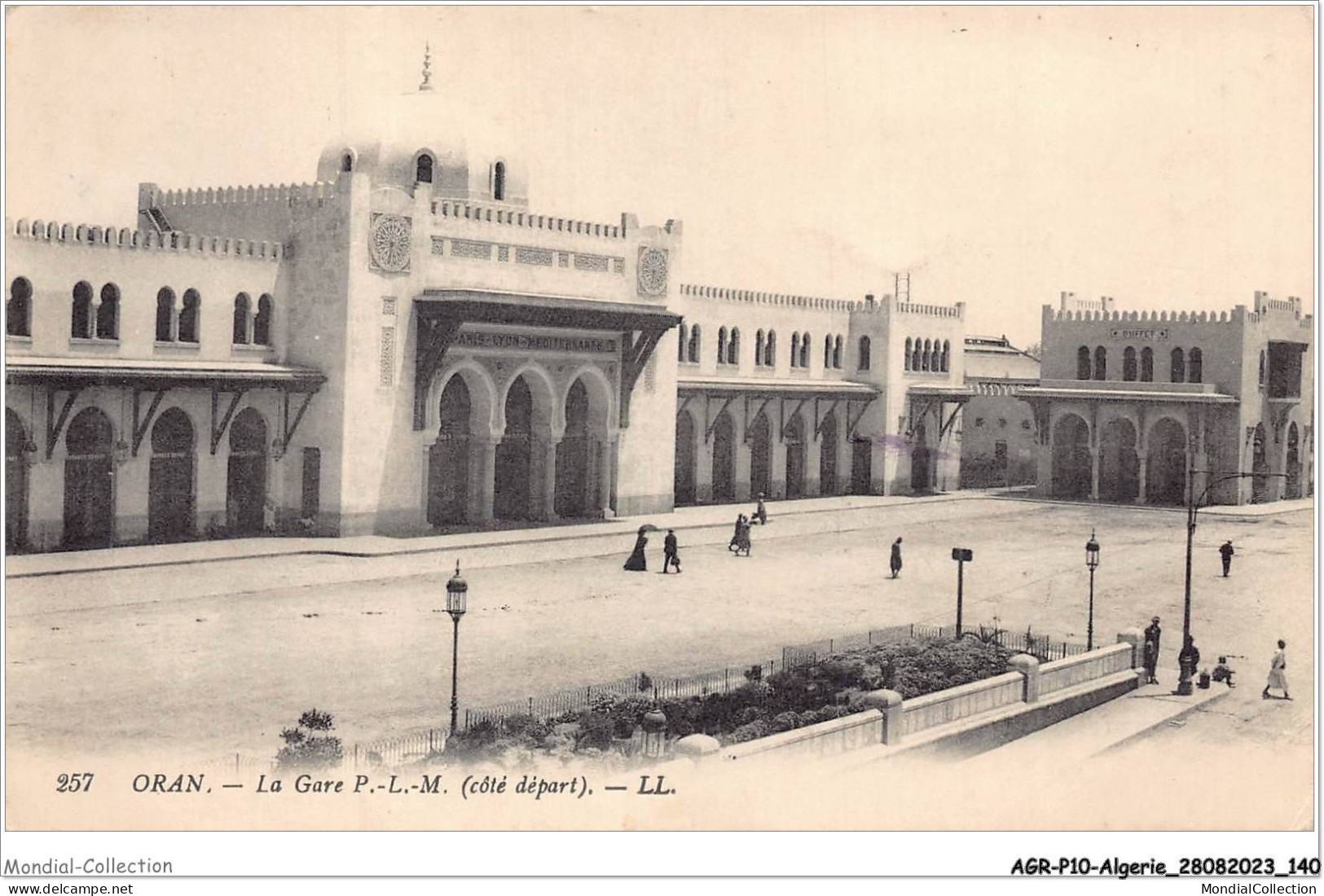 AGRP10-0773-ALGERIE - ORAN - La Gare P L M - Coté Départ  - Oran