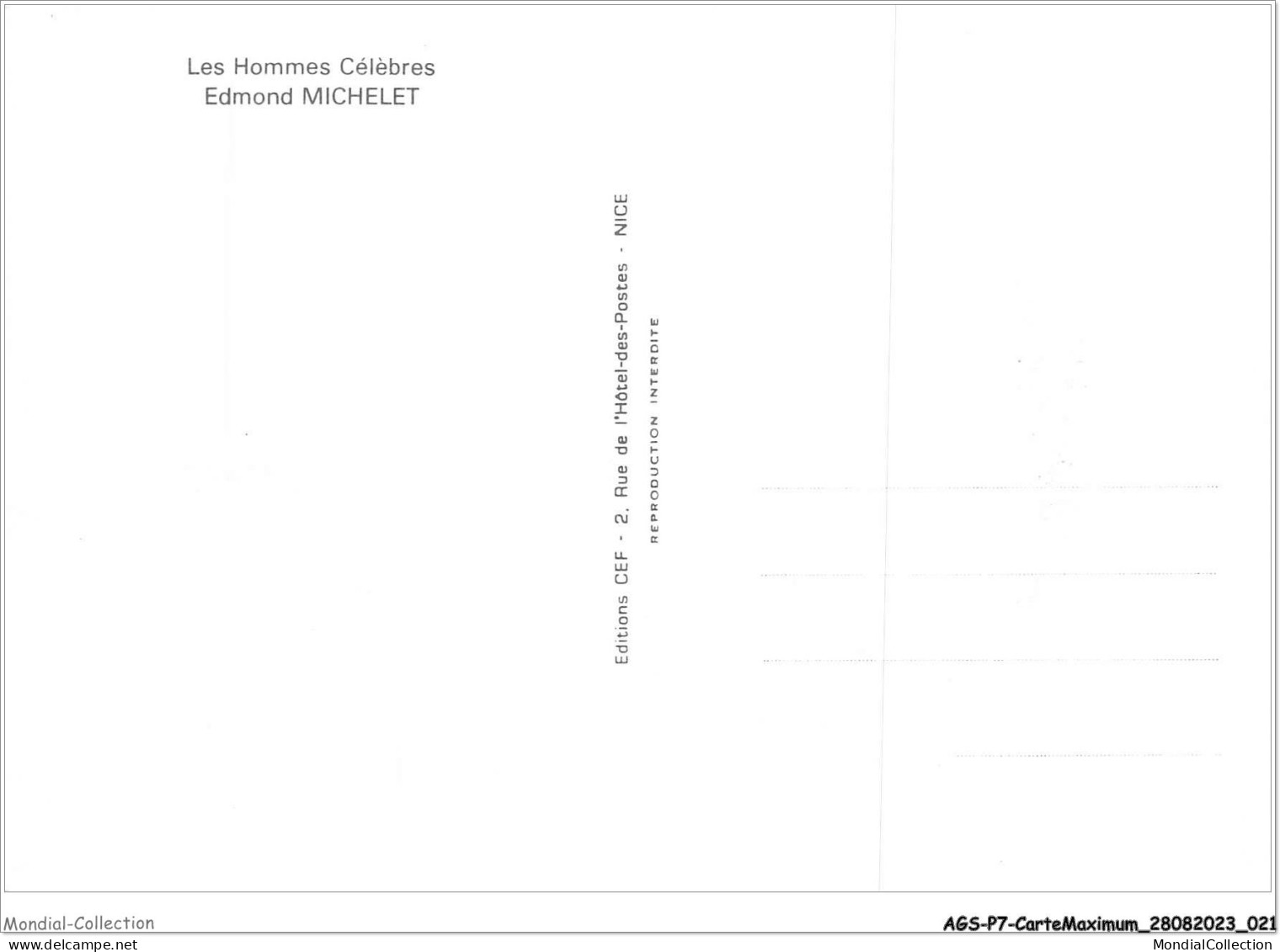 AGSP7-0414-CARTE MAXIMUM - BRIVE LA GAILLARDE 1975 - EDMOND MICHELET 1899-1970 - 1970-1979