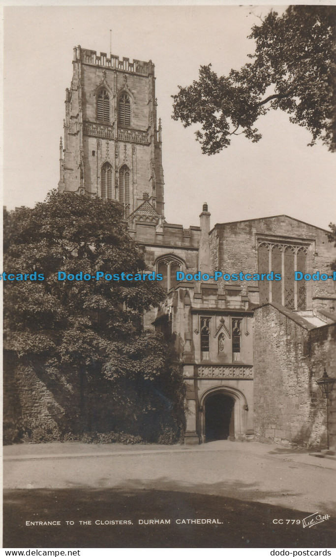 R093491 Entrance To The Cloisters. Durham Cathedral. Walter Scott. No CC 779. RP - Monde