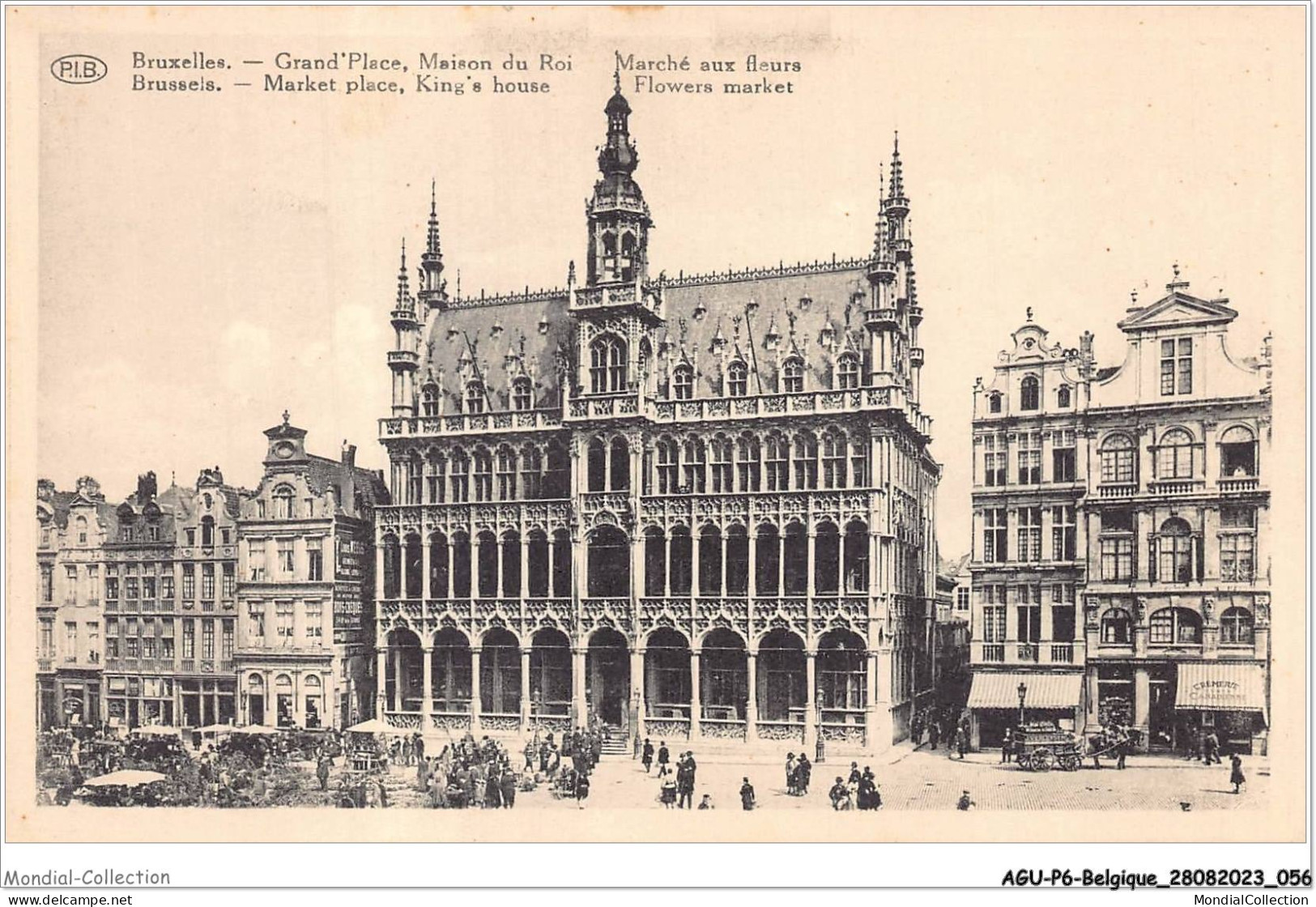 AGUP6-0474-BELGIQUE - BRUXELLES - Grand'place - Maison Du Roi - Marché Aux Fleurs - Plätze