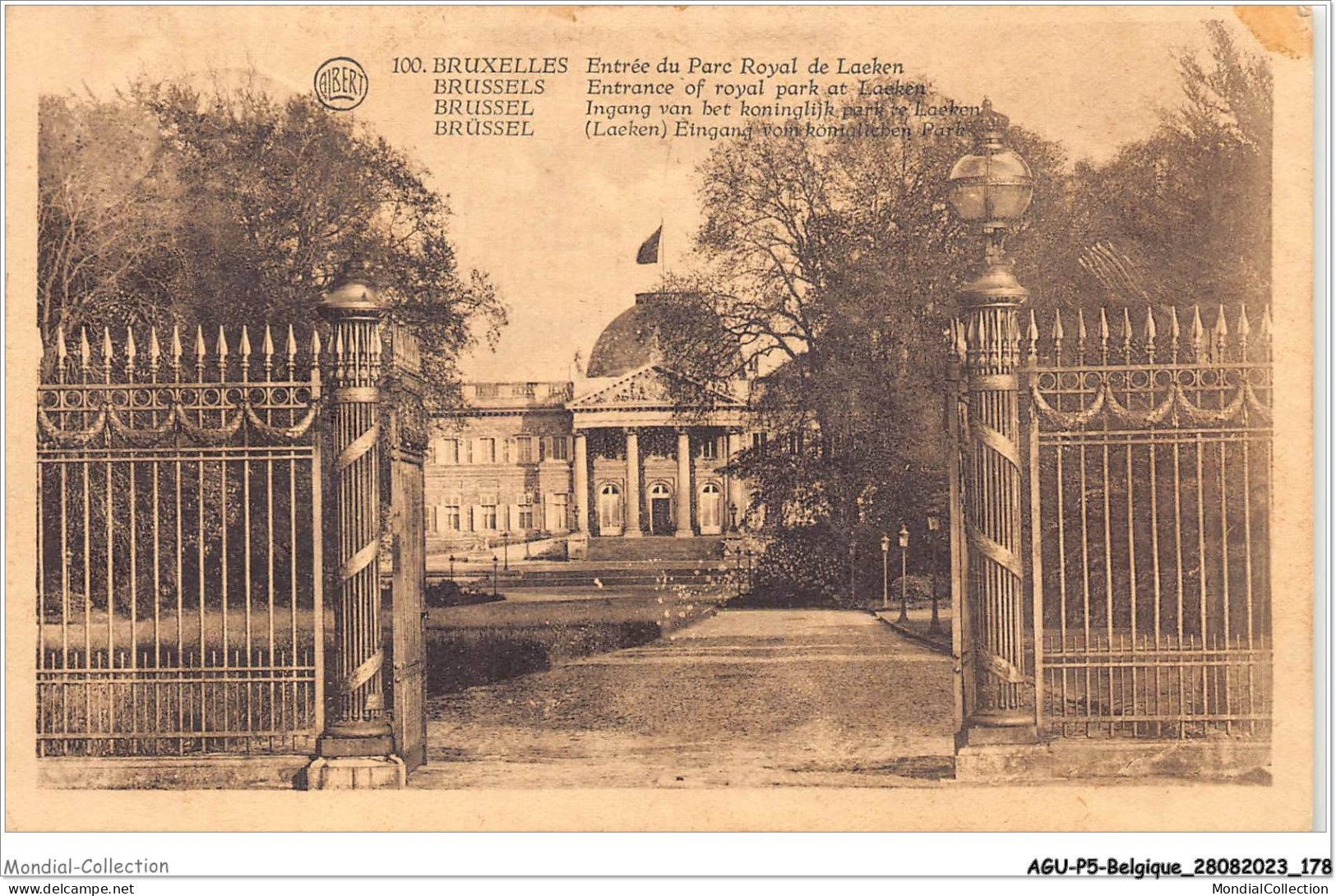 AGUP5-0431-BELGIQUE - BRUXELLES - Entrée Du Parc Royal De Laeken - Bossen, Parken, Tuinen