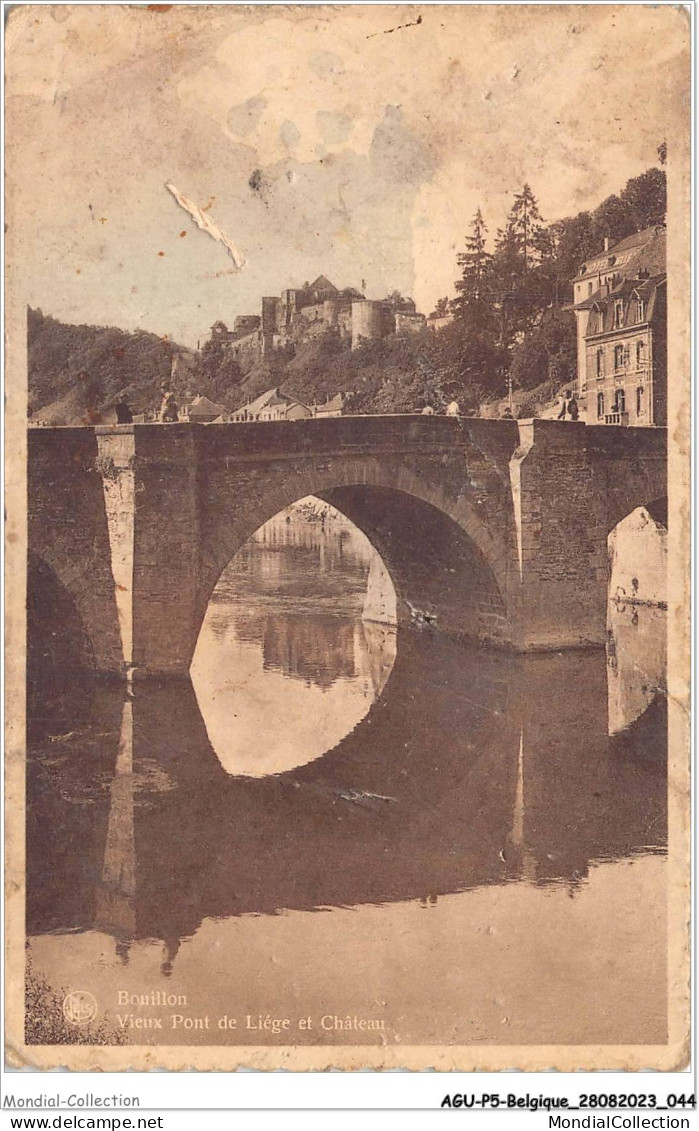 AGUP5-0364-BELGIQUE - BOUILLON - Vieux Pont De Liège Et Chateau - Bouillon