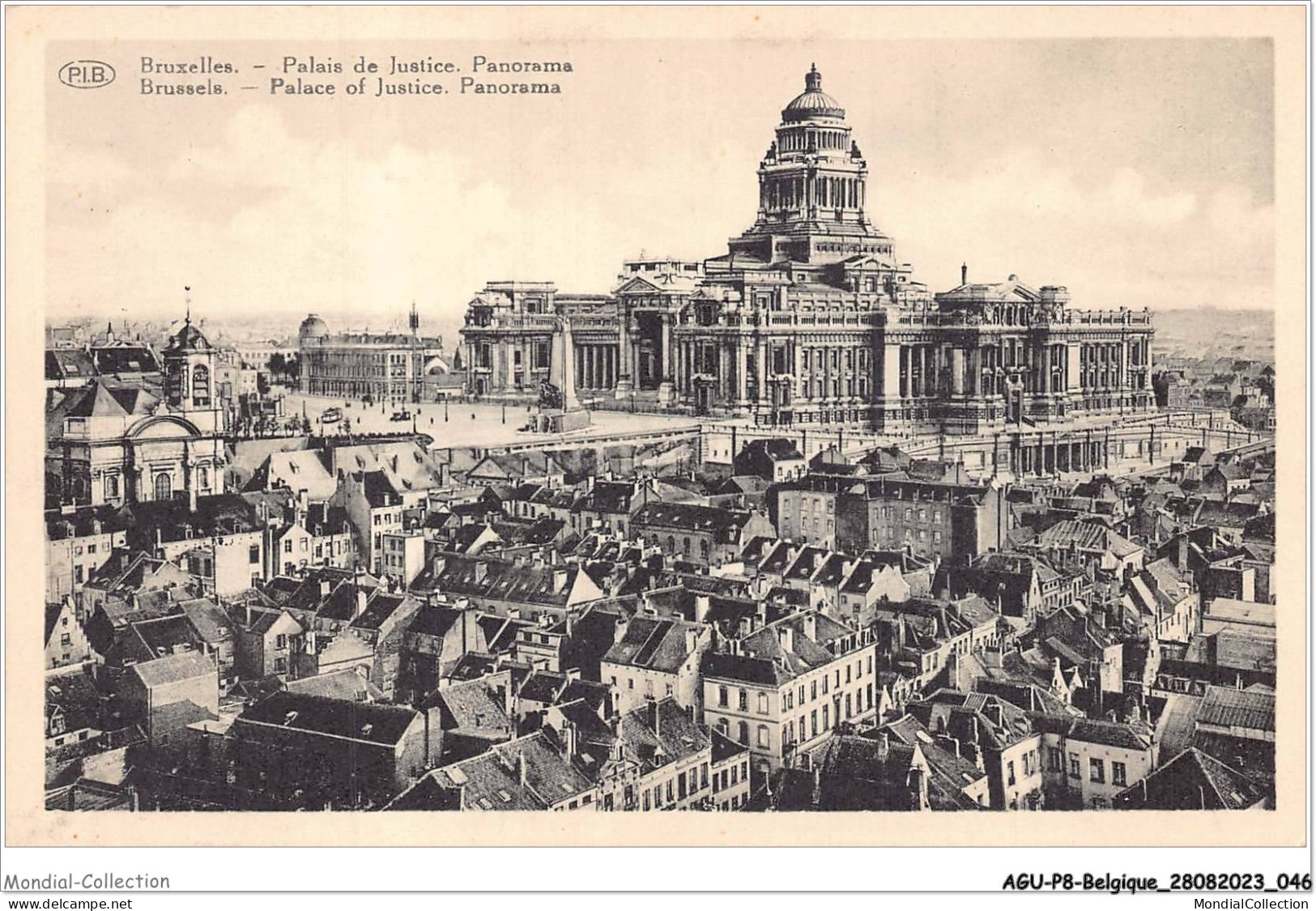 AGUP8-0650-BELGIQUE - BRUXELLES - Palais De Justice - Panorama Pris De L'église De La Chapelle - Grand Sablon - Panoramic Views