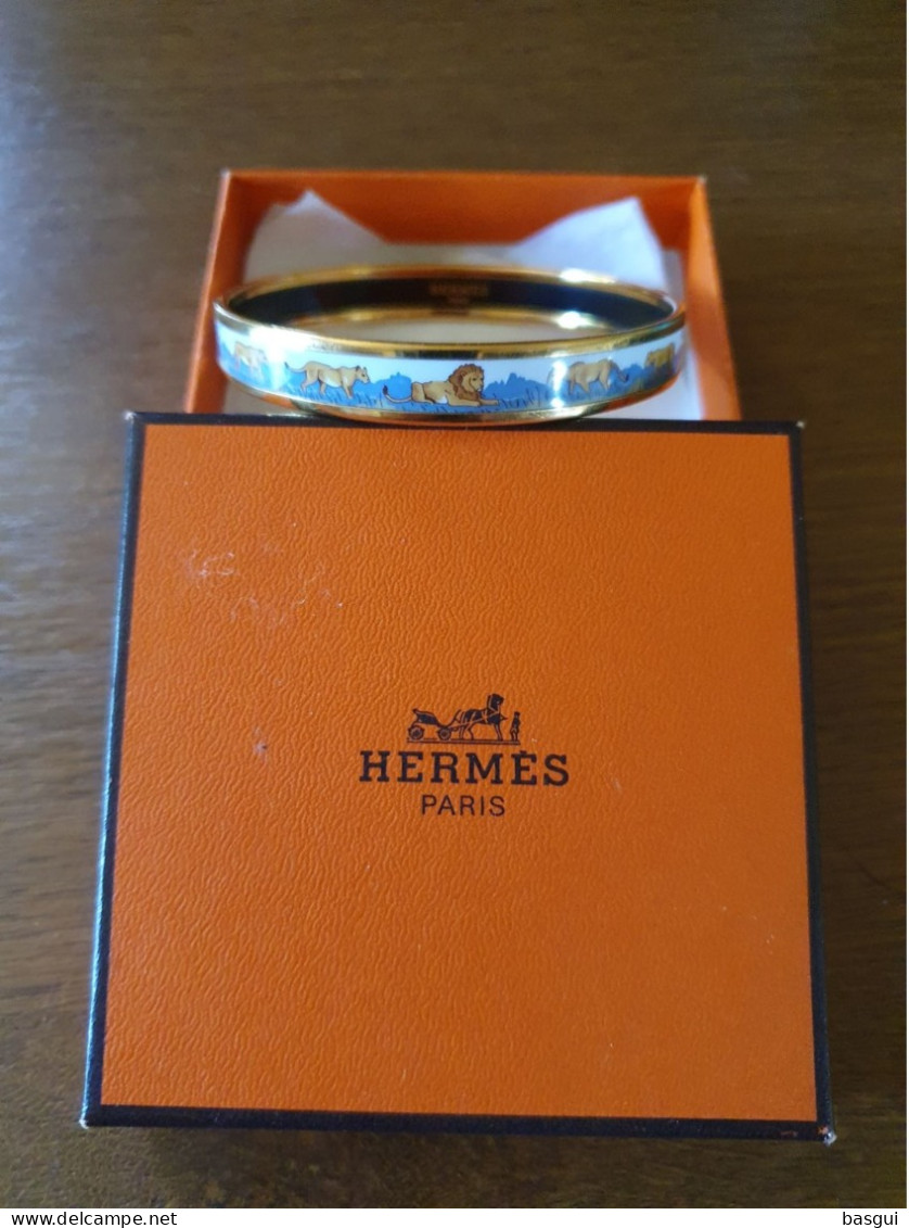 Bracelet Hermes Plaque Et Motifs Thème Lions - Bracelets
