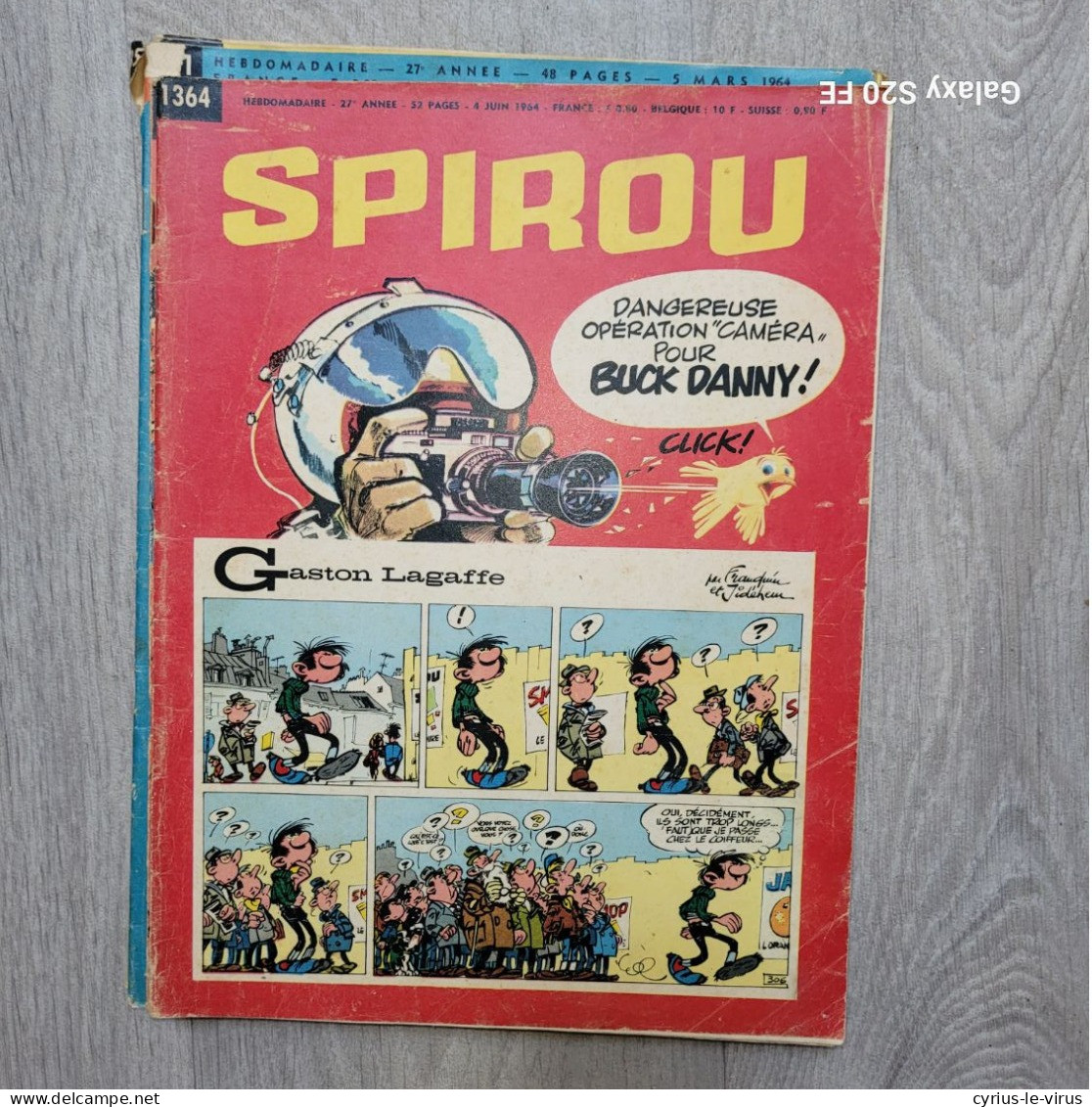 Magazines Spirou  ** Boule Et Bill  ** Avion Vautour ** - Spirou Magazine