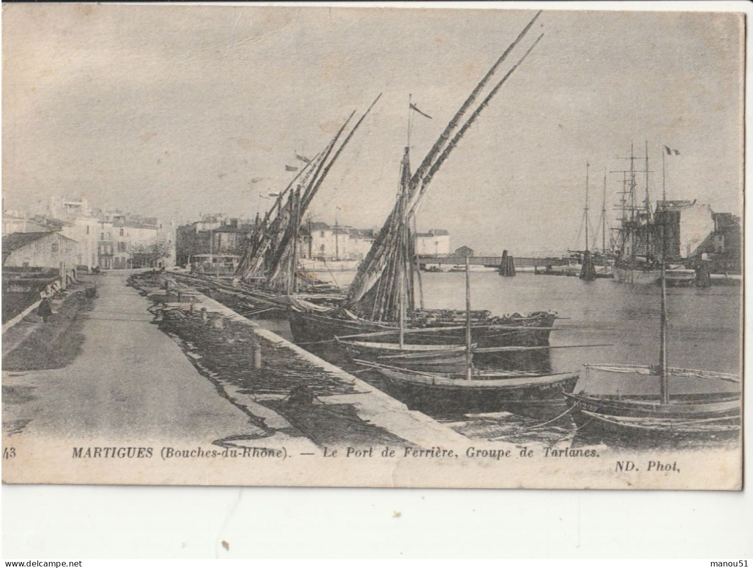 MARTIGUES  Le Port De Ferrière, Groupe De Tartanes - Martigues