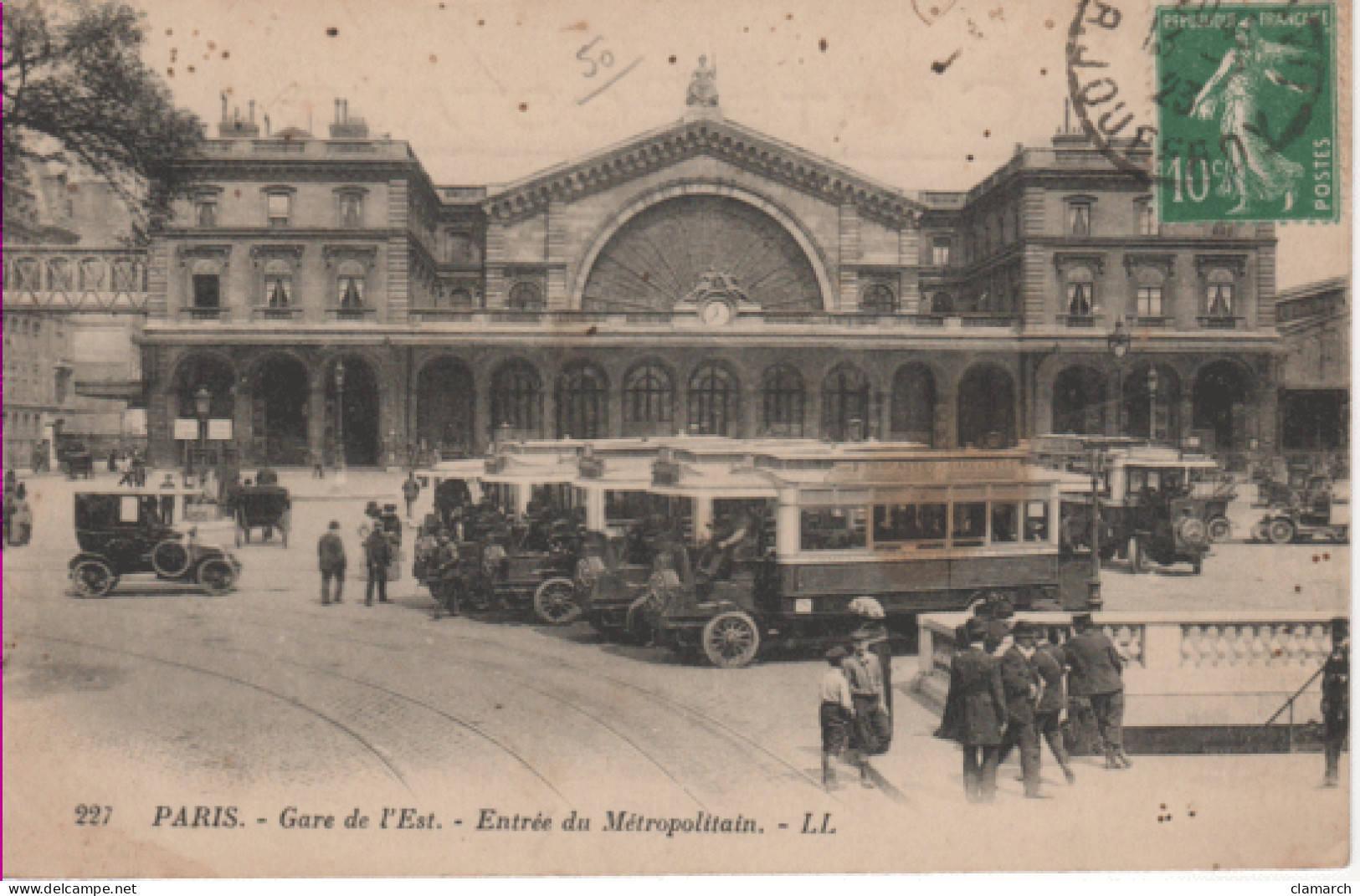 PARIS 10è-Gare De L'Est-Entrée Du Métropolitain - LL 227 - Arrondissement: 10