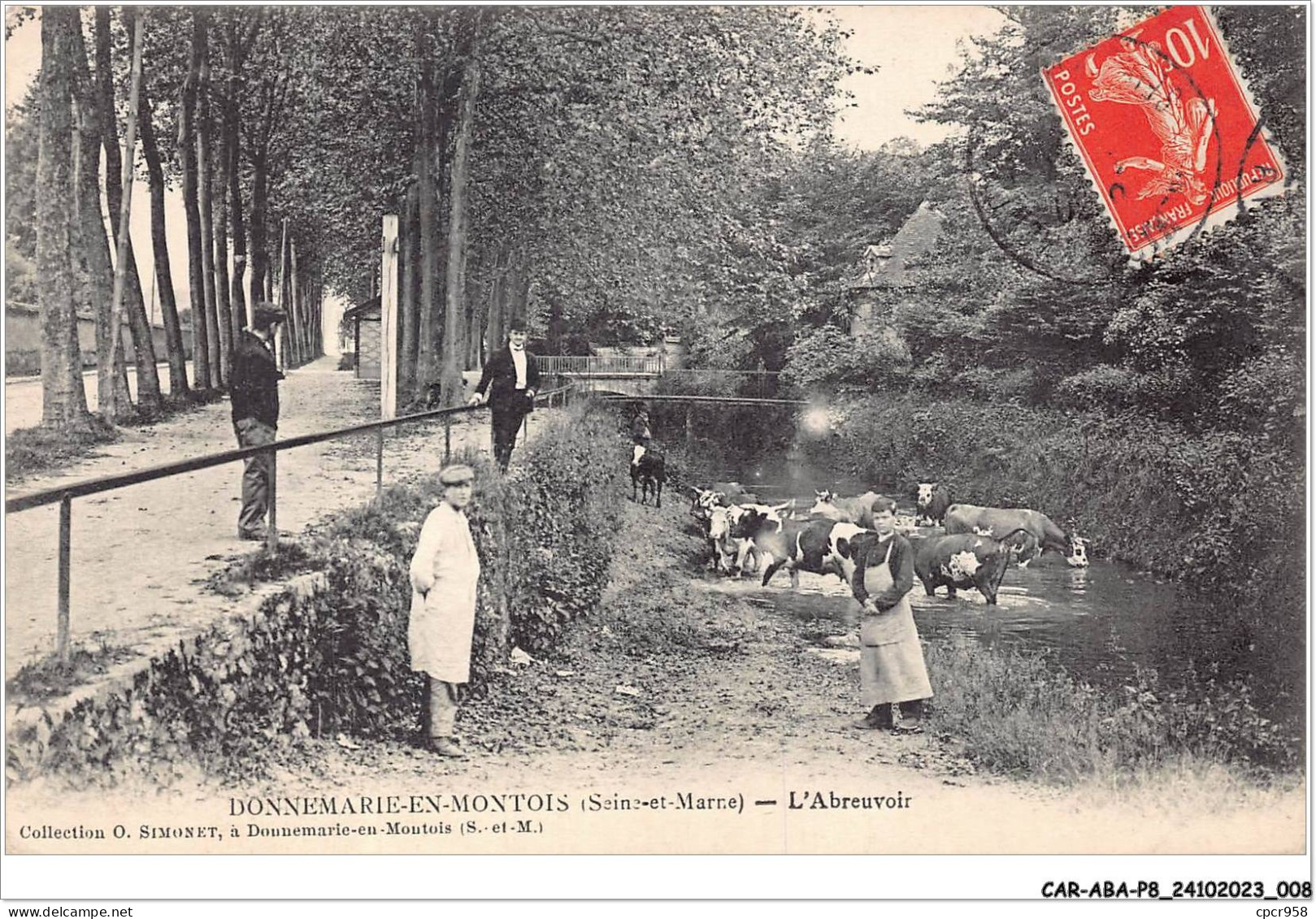 CAR-ABAP8-77-0702 - DONNEMARIE-en-MONTOIS - L'abreuvoir - Donnemarie Dontilly