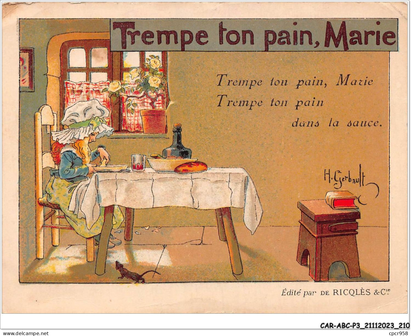 CAR-ABCP3-0289 - PUBLICITE - TREMPE TON PAIN - MARIE - Publicité