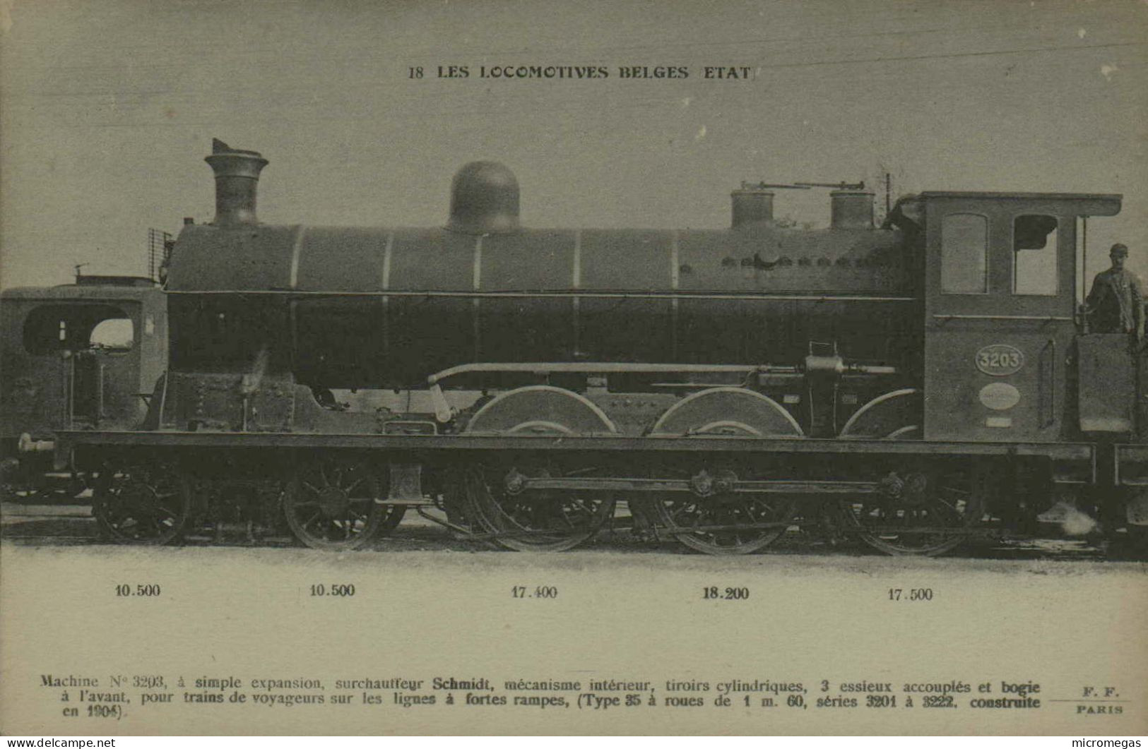 Les Locomotives Belges Etat - Machine 3203 à Simple Expansion - Trains