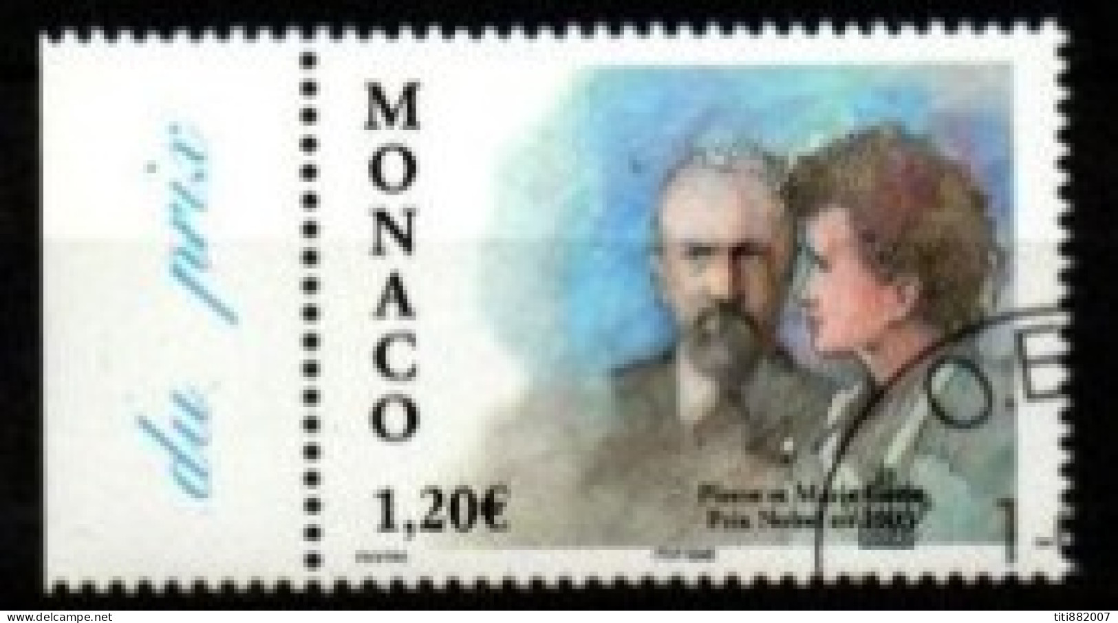 MONACO   -   2003 .  Y&T N° 2408 Oblitéré.  Pierre Et Marie Curie / Nobel De Physique - Used Stamps