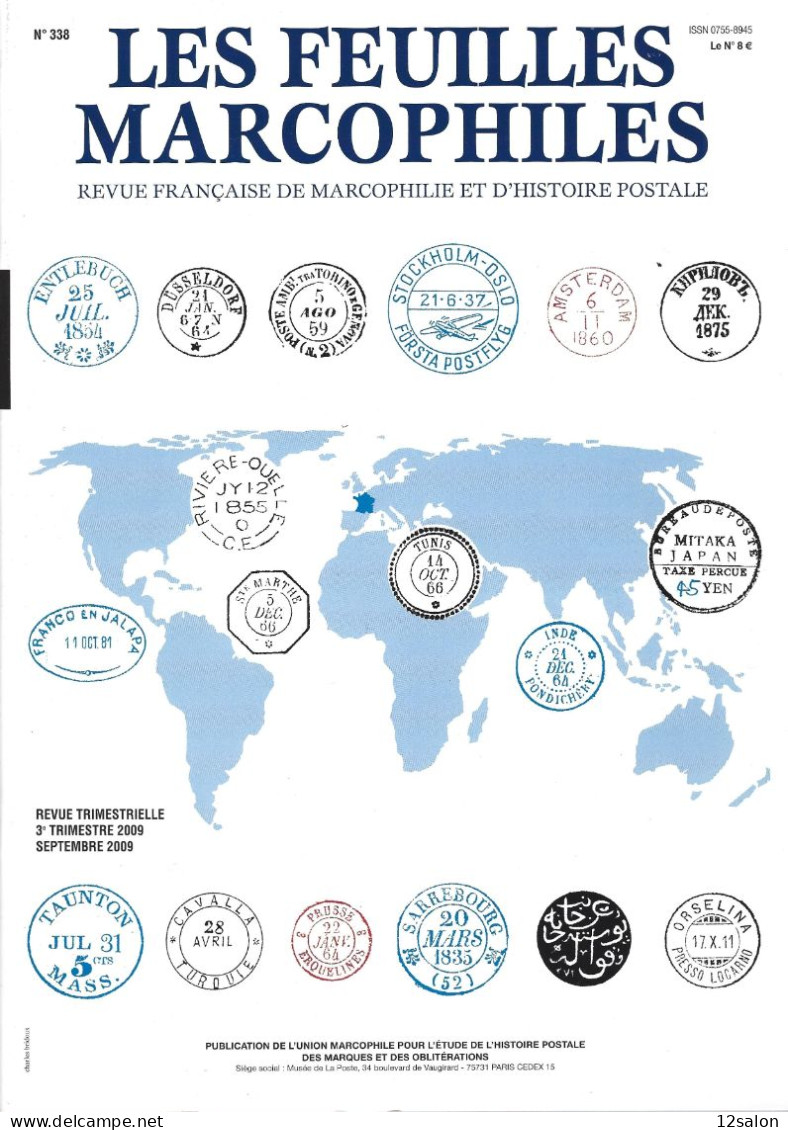 LES FEUILLES MARCOPHILES  Scan Sommaire N°338 - Français