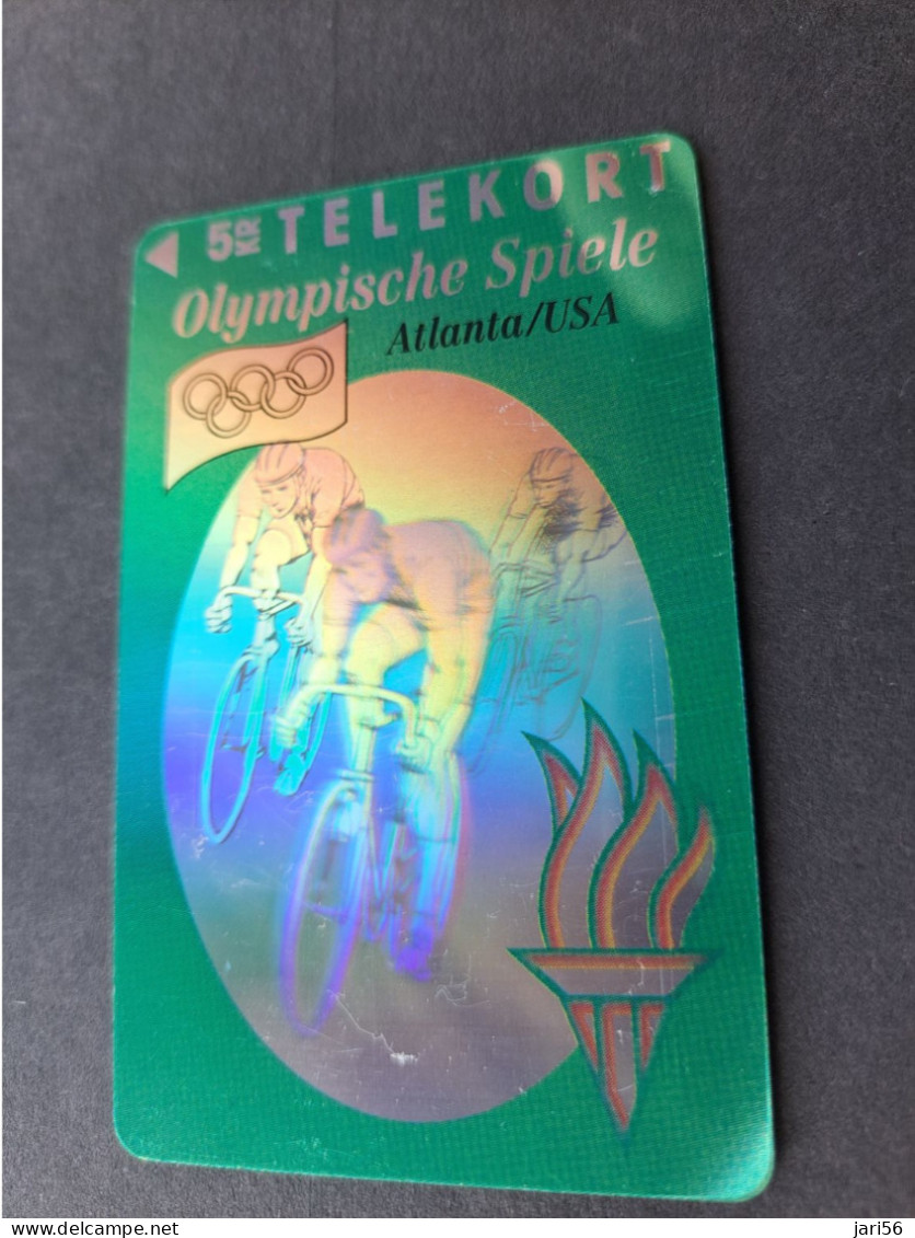 DENMARK /  MAGNETIC SERIE / 5KR/ HOLOGRAM/ TS/ OLYMPICS / CYCLING      / /  OPLAG 11.000 EX  MINT   **16632** - Dänemark