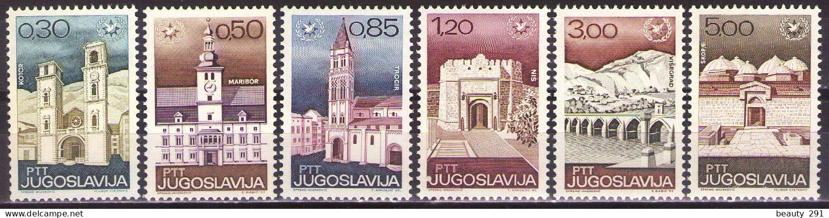 Yugoslavia 1967 - International Tourism Year - Mi 1222-1227 - MNH**VF - Neufs