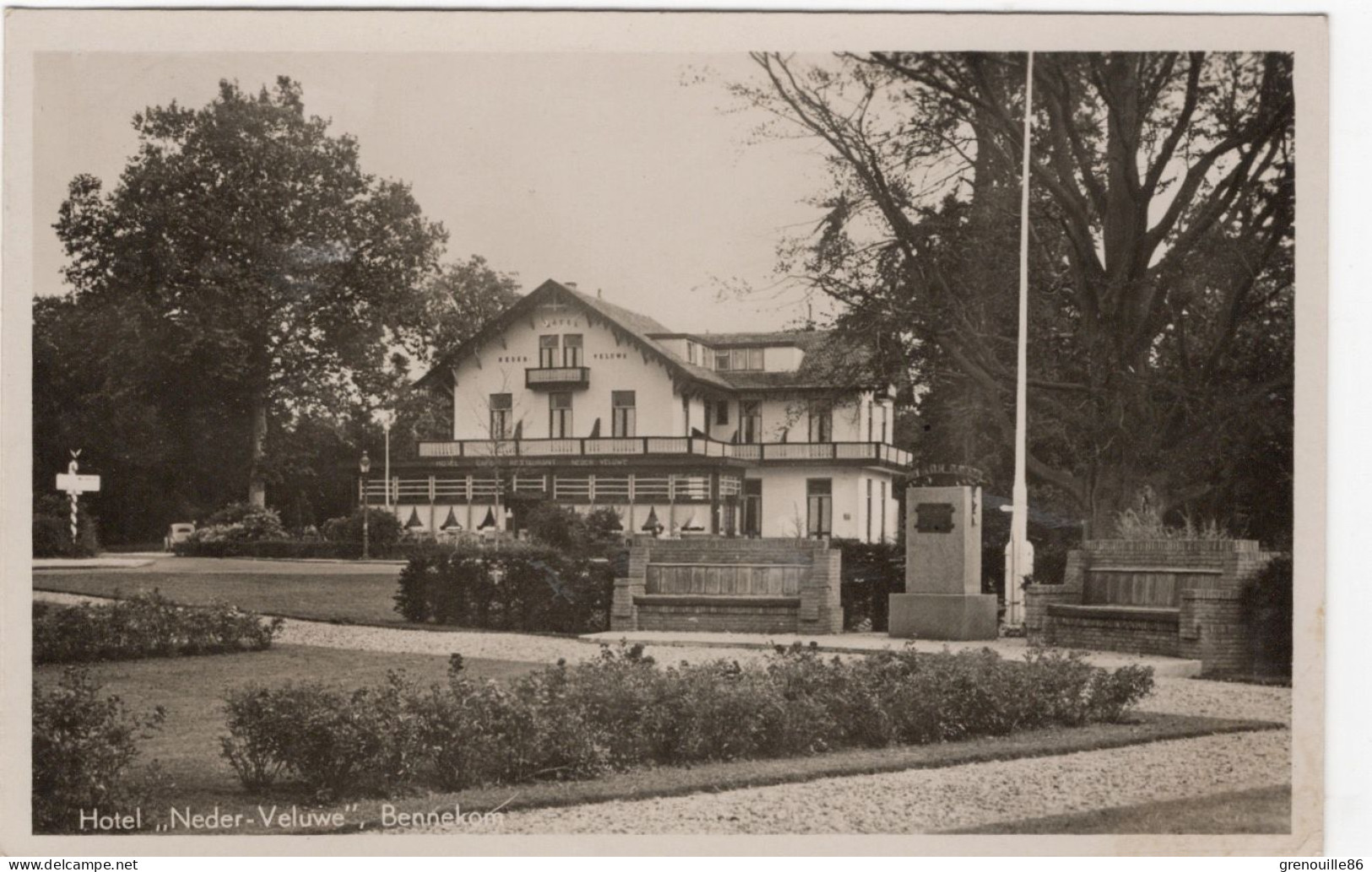 CPSM NEDERLAND PAYS BAS BENNEKON Hôtel "Neder Veluwe" 1949 - Autres & Non Classés