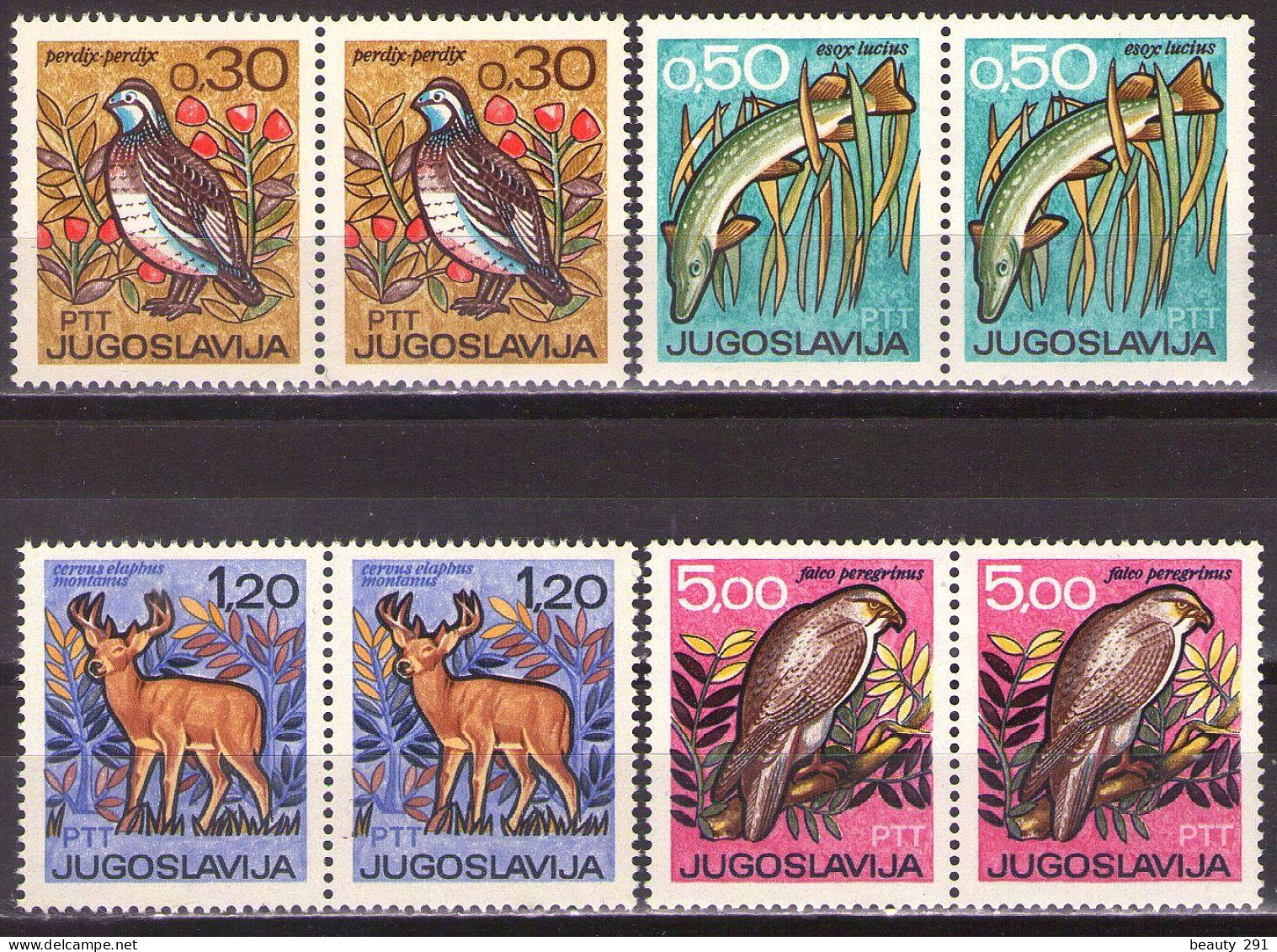 Yugoslavia 1967 - International Hunting And Fishing Exhibition In Novi Sad - Mi 1228-1231 - MNH**VF - Ongebruikt