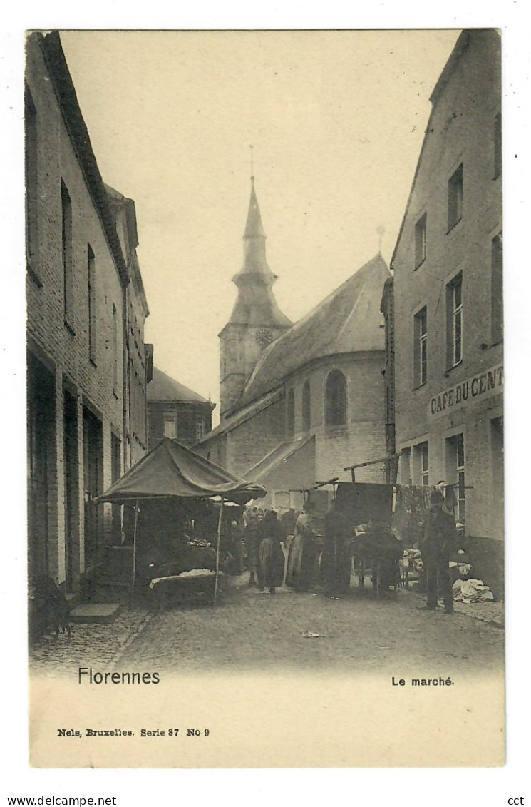 Florennes   Le Marché Edit  Nels Bruxelles  Série 87 N°9 - Florennes