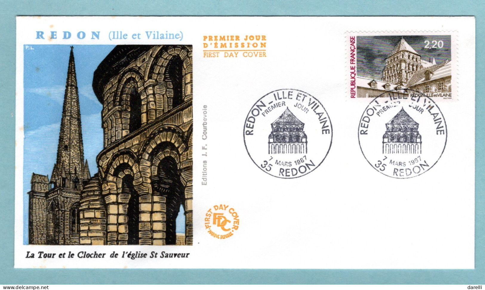 FDC France 1987 - YT 2462 - Redon - île Et Vilaine - 35 Redon - 1980-1989