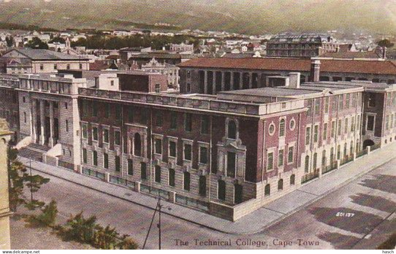 482312Cape Town, The Technical College. 1927. (see Corners) - South Africa