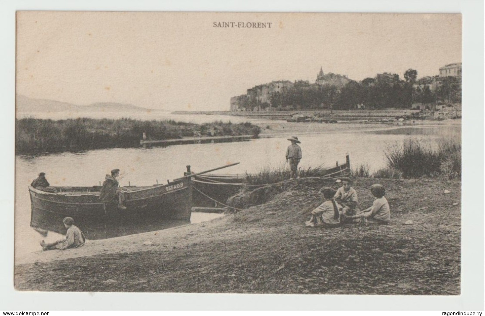 CPA - 20 - SAINT-FLORENT - Vue Du Port, Barques De Pêcheurs Et Enfants, Sans Légende - Coll J. Moretti N° 522 - SUPERBE - Andere & Zonder Classificatie