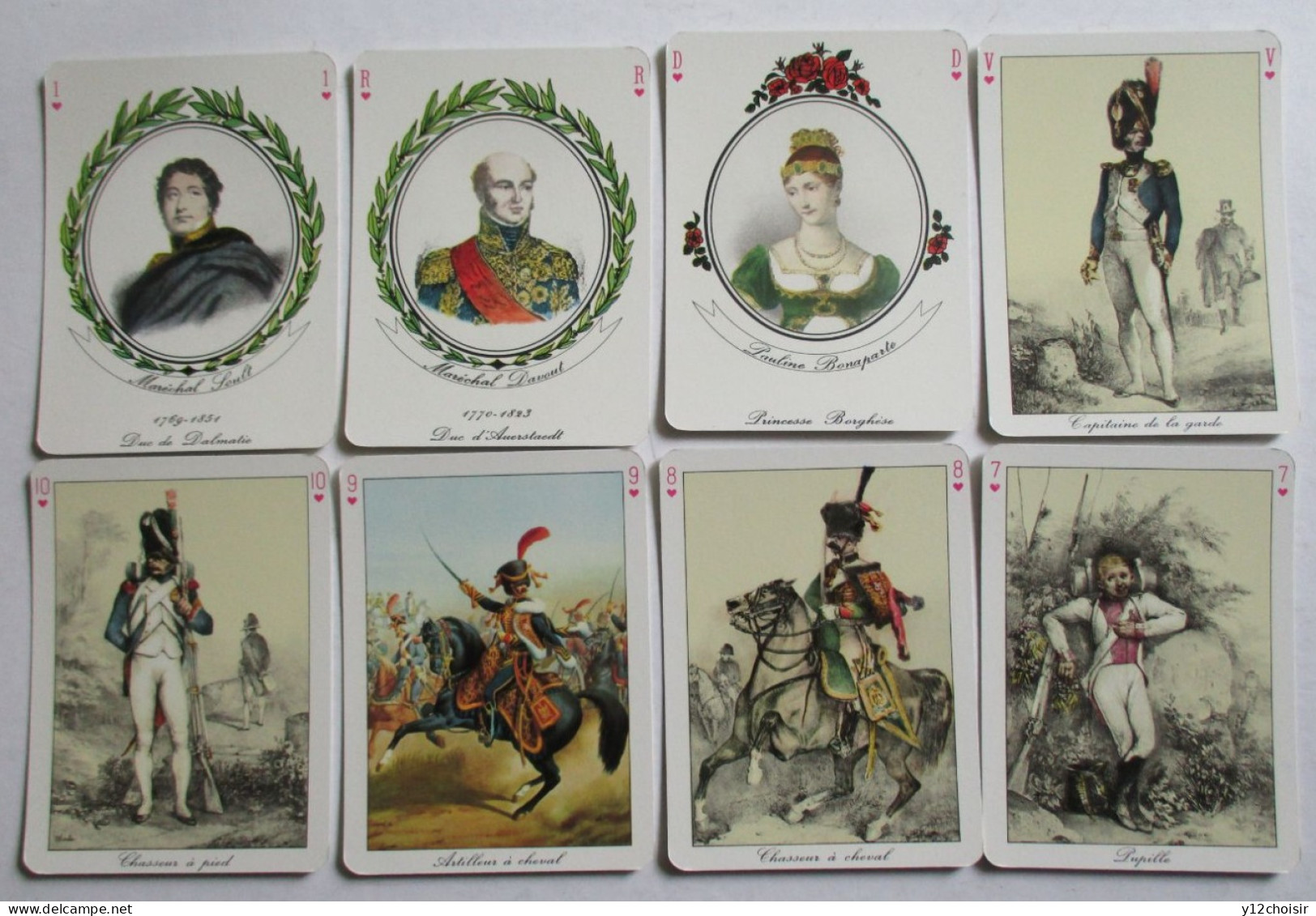 JEU DE CARTES COMPLET AVEC SA BOÎTE  LE JEU DU BLOCUS  ARMEE EMPEREUR NAPOLEON 1ER