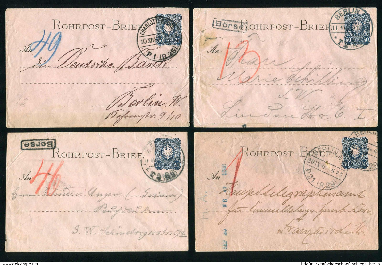 Berlin, 1888, RU 1, Brief - Autres & Non Classés