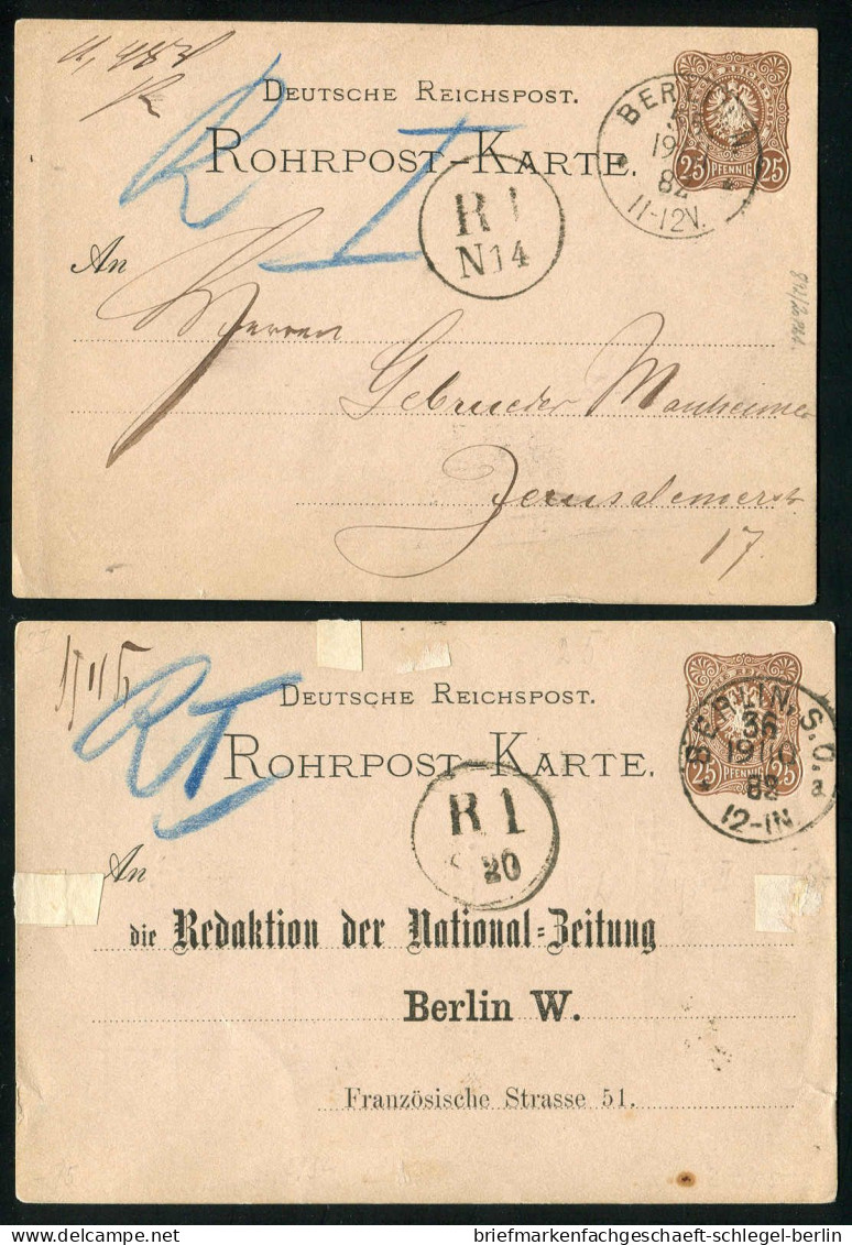 Berlin, 1882, RP4 =B=, Brief - Sonstige & Ohne Zuordnung