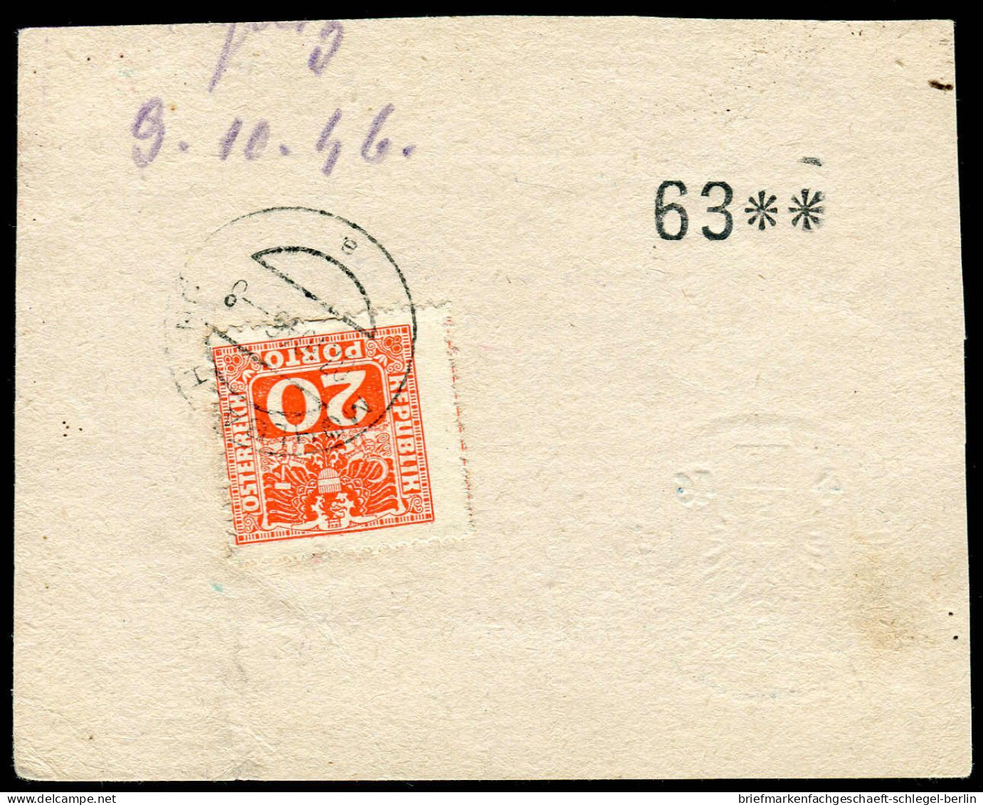 Österreich, 1946, P 181, Brief - Other & Unclassified