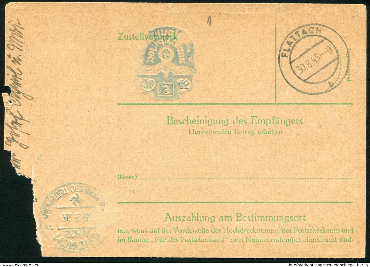 Deutsches Reich, 1945, PS, Brief - Sonstige & Ohne Zuordnung