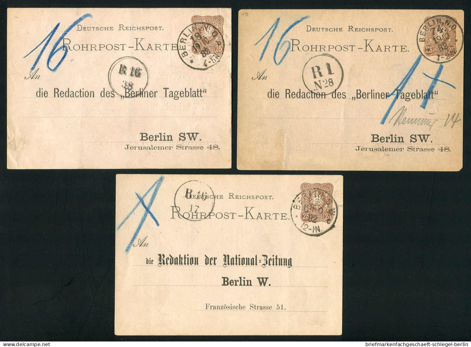 Berlin, 1882, RP4 =B=, Brief - Sonstige & Ohne Zuordnung